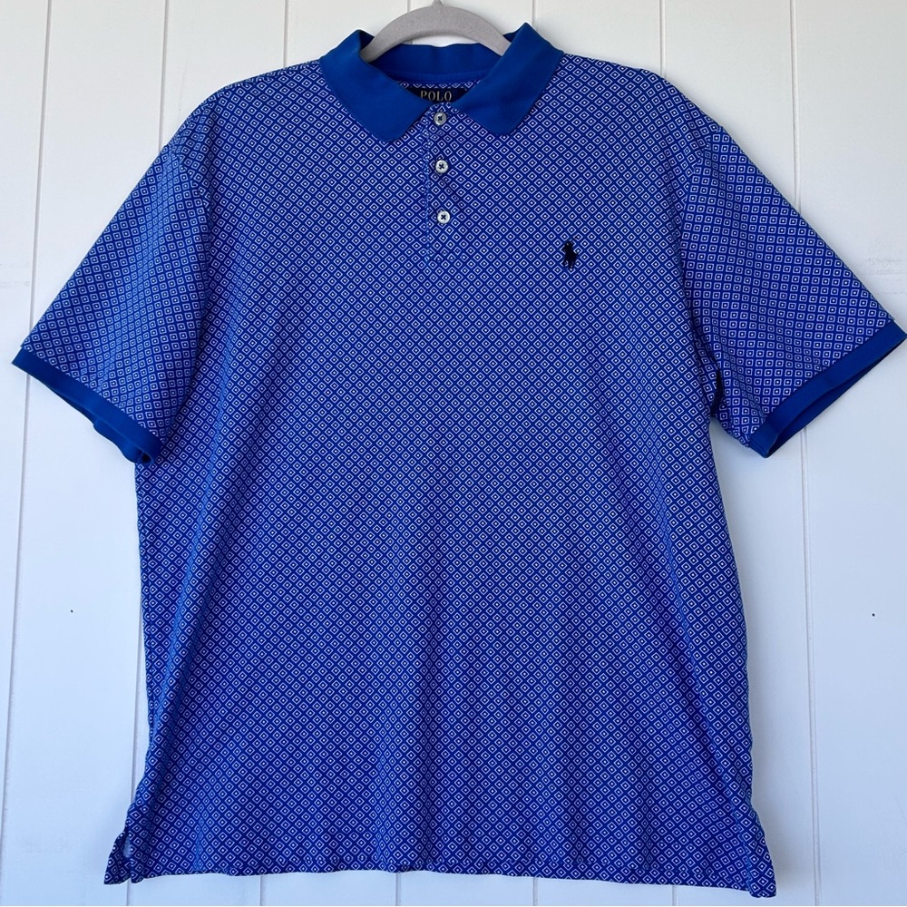 Polo Ralph Lauren Men’s Polo Shirt Diamond Pattern Size Large